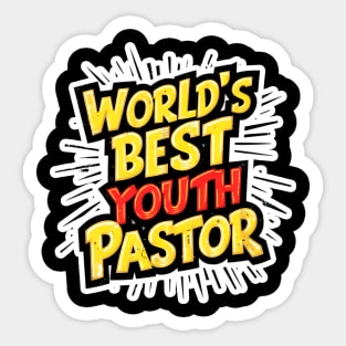 Energetic Youth Pastor Praise Shirt Sticker